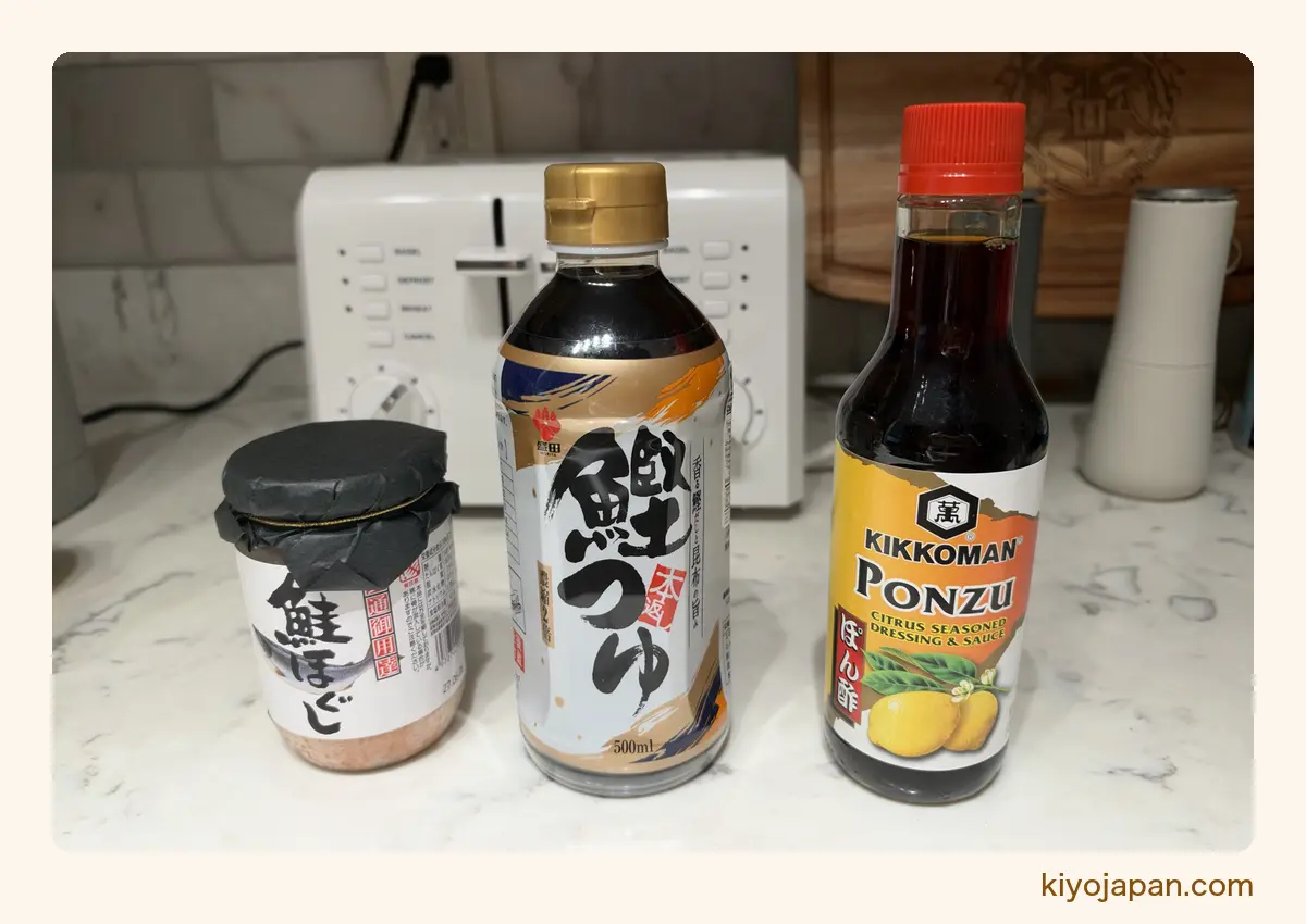 アジア食材のネットスーパーWeee!で買えた鮭ほぐし・鰹つゆ・ポン酢